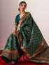 Vishesh Royal Green Bronze Saree with Blouse Fabric